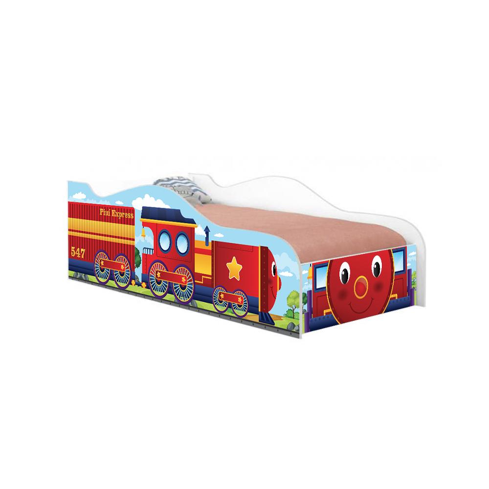 Cama Infantil Adesivada Divertida Quarto Menino Menina - Infantil - Trenzinho