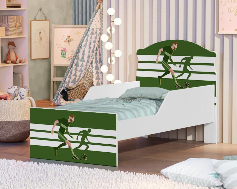 Cama Infantil Atacante Futebol Com Colchão