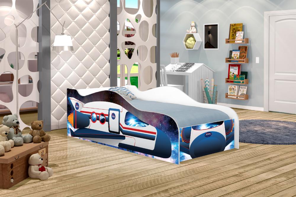 Cama Infantil Kids Speciale Com Colchão - Foguete