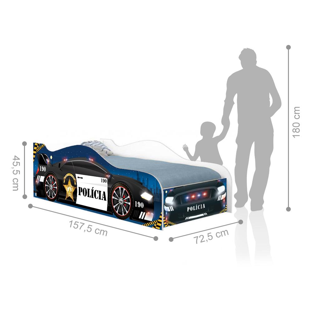 Cama Infantil Kids Speciale Com Colchão - Polícia