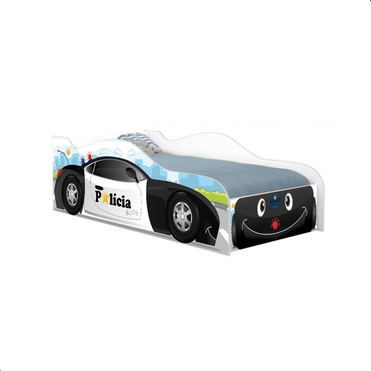 Cama Infantil Kids Speciale Com Colchão - Polícia Baby