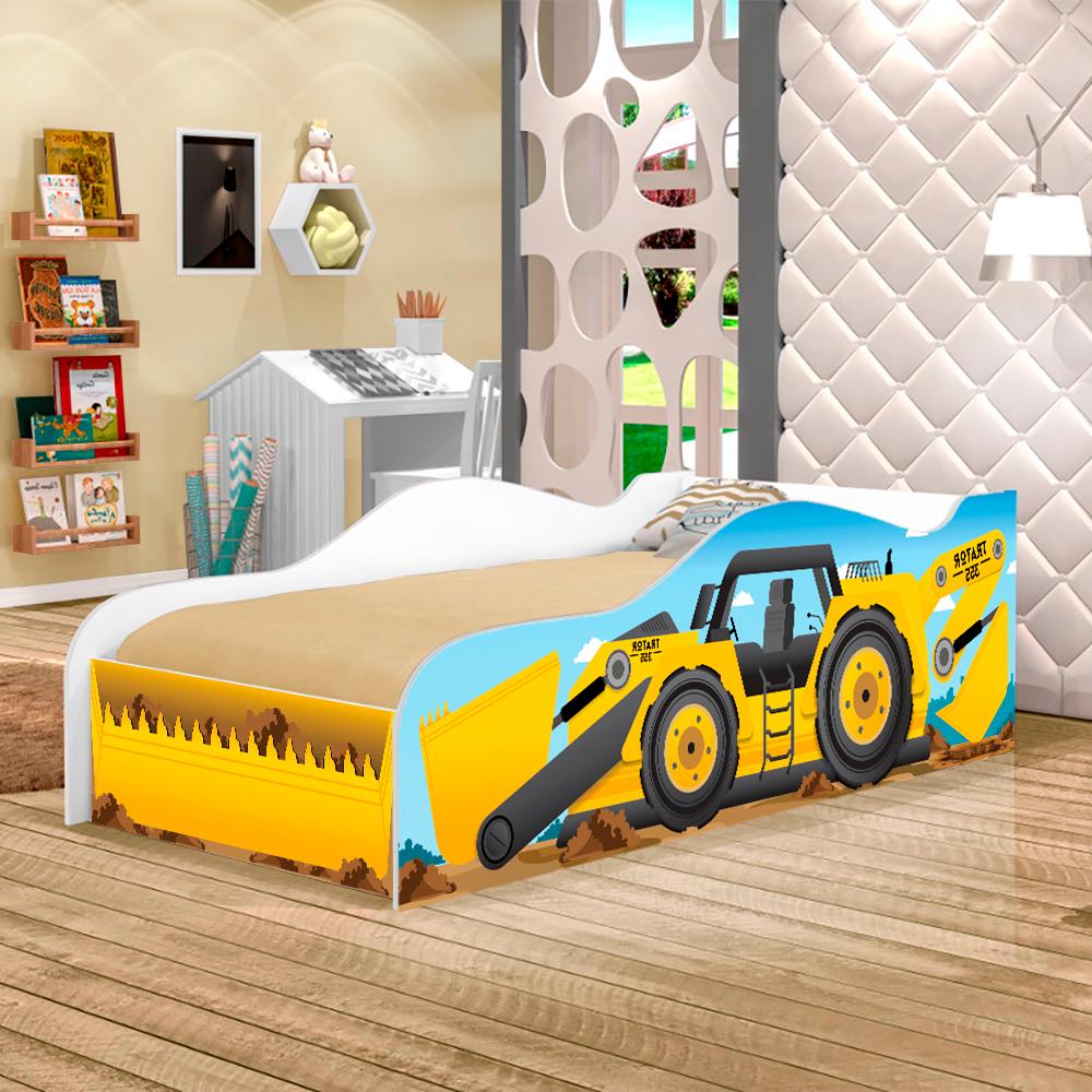 Cama Infantil Kids Speciale Trator com Colchão