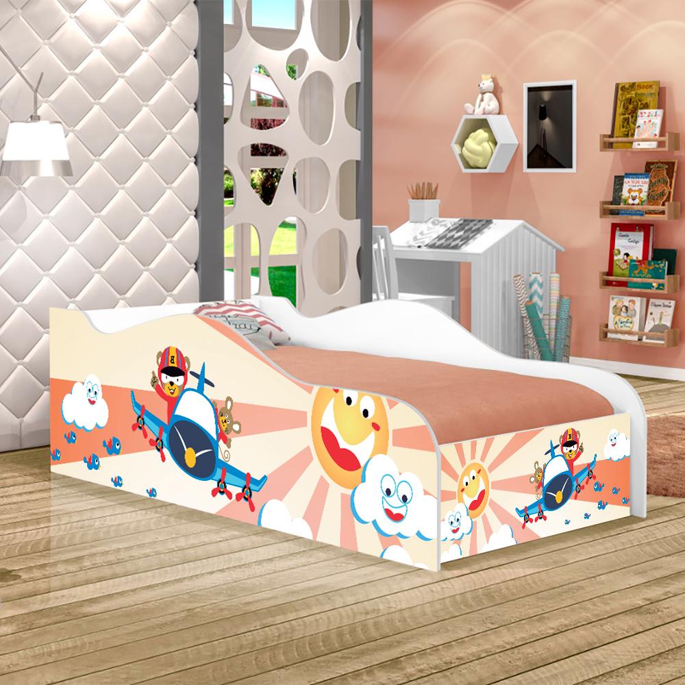Cama Infantil Like Avião e Ursinho