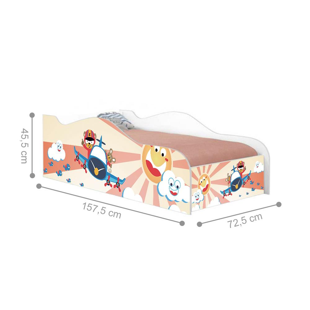 Cama Infantil Like Avião e Ursinho