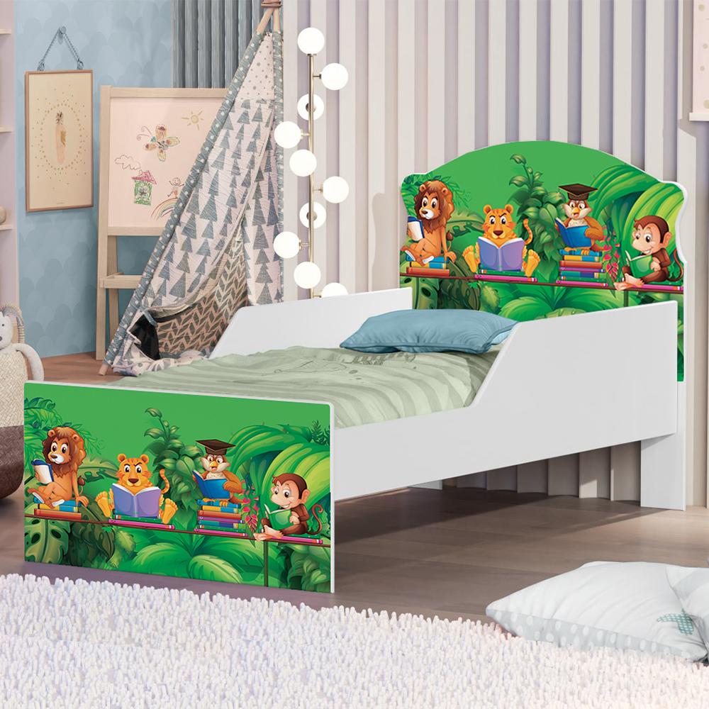 Cama Infantil Livro na Floresta Com Colchão