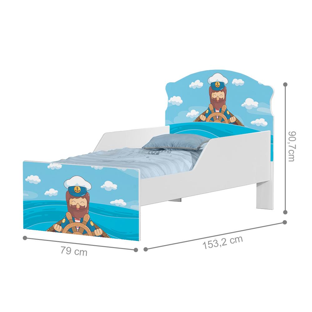 Cama Infantil Marinheiro Com Colchão