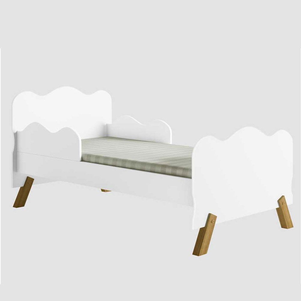 Cama Infantil Nuvenzinha Neve com Colchão