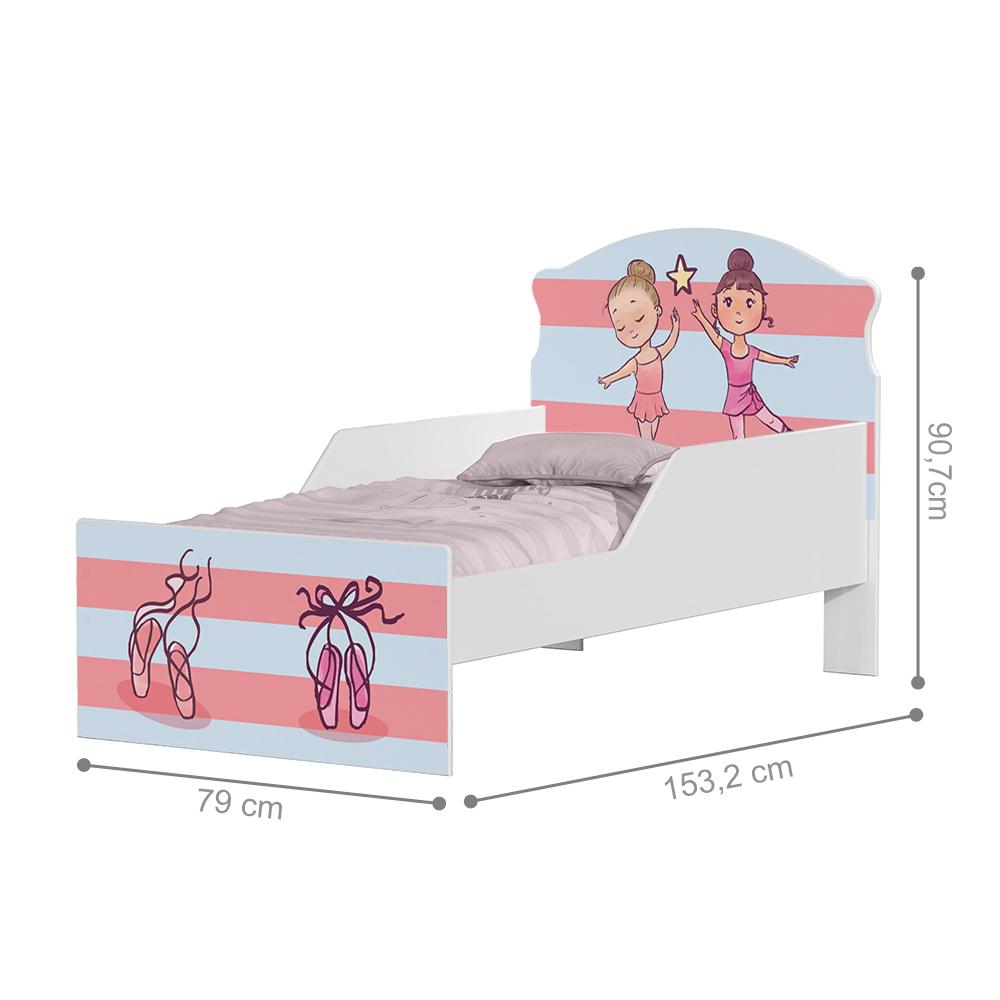 Cama Infantil Pequenas Bailarinas Com Colchão