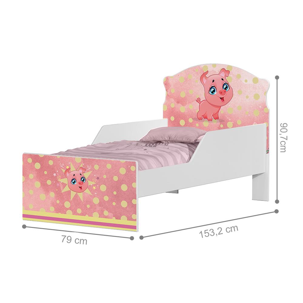 Cama Infantil Pequeno Pig Com Colchão