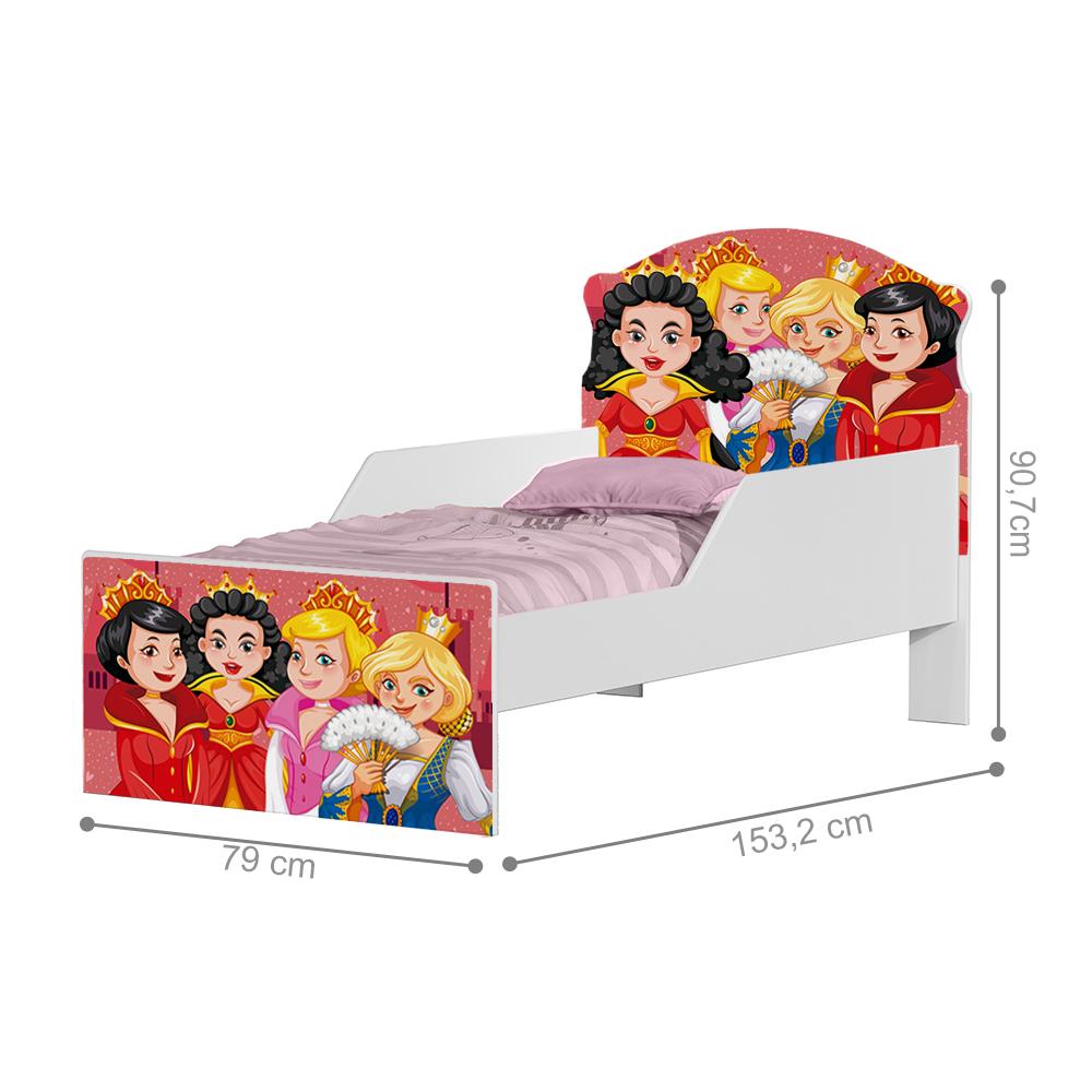 Cama Infantil Princesas de Coroas