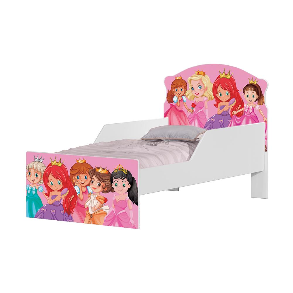 Cama Infantil Turma das Princesas Com Colchão