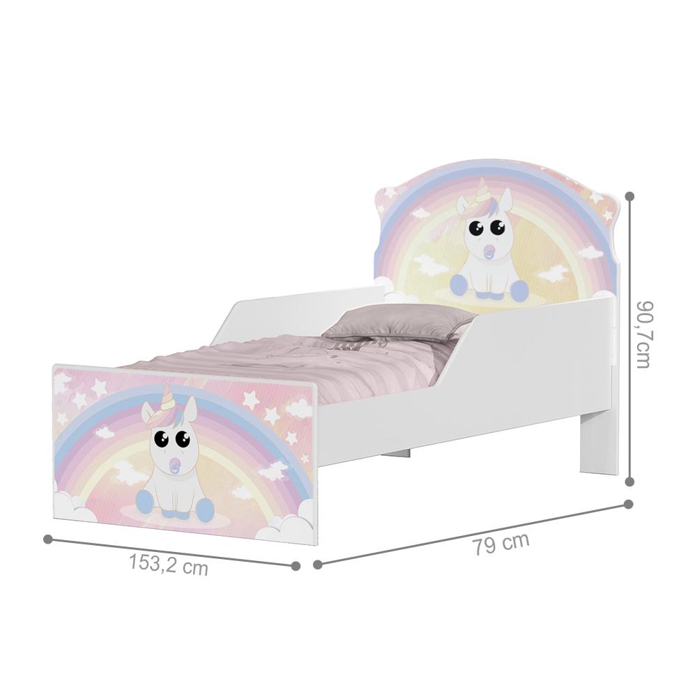 Cama Infantil Unicórnio Criança Com Colchão