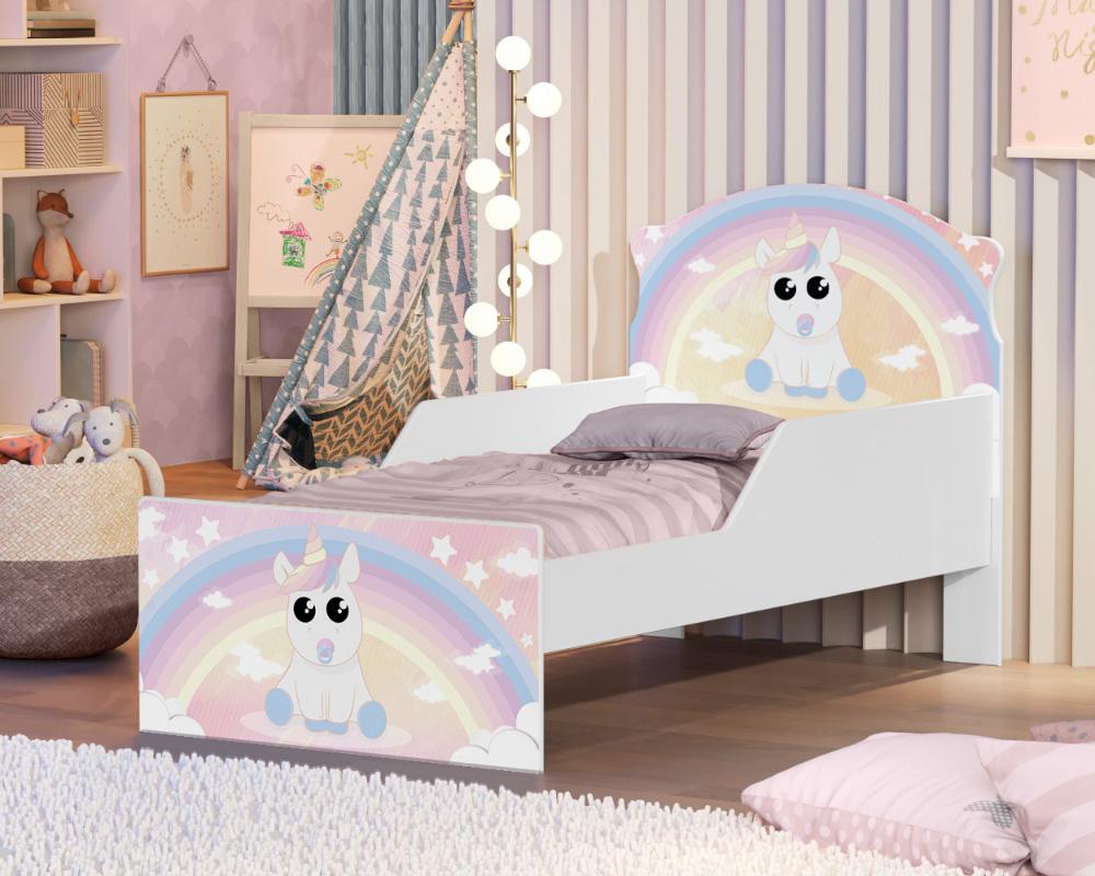 Cama Infantil Unicórnio Criança Com Colchão