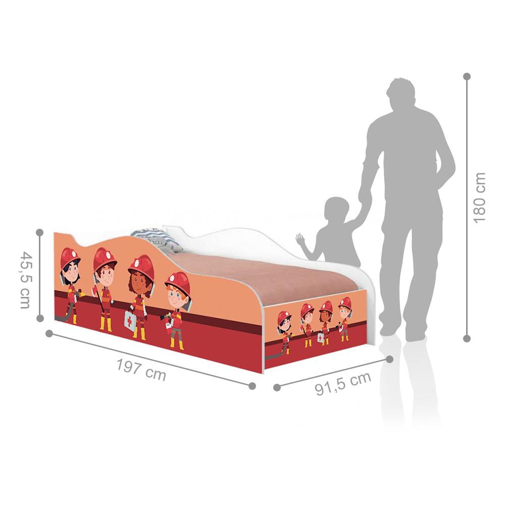 Cama Like Astro no Espaço Solteiro Com Colchão