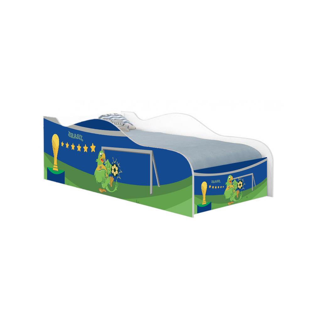 Cama Like Papagaio Solteiro Com Colchão