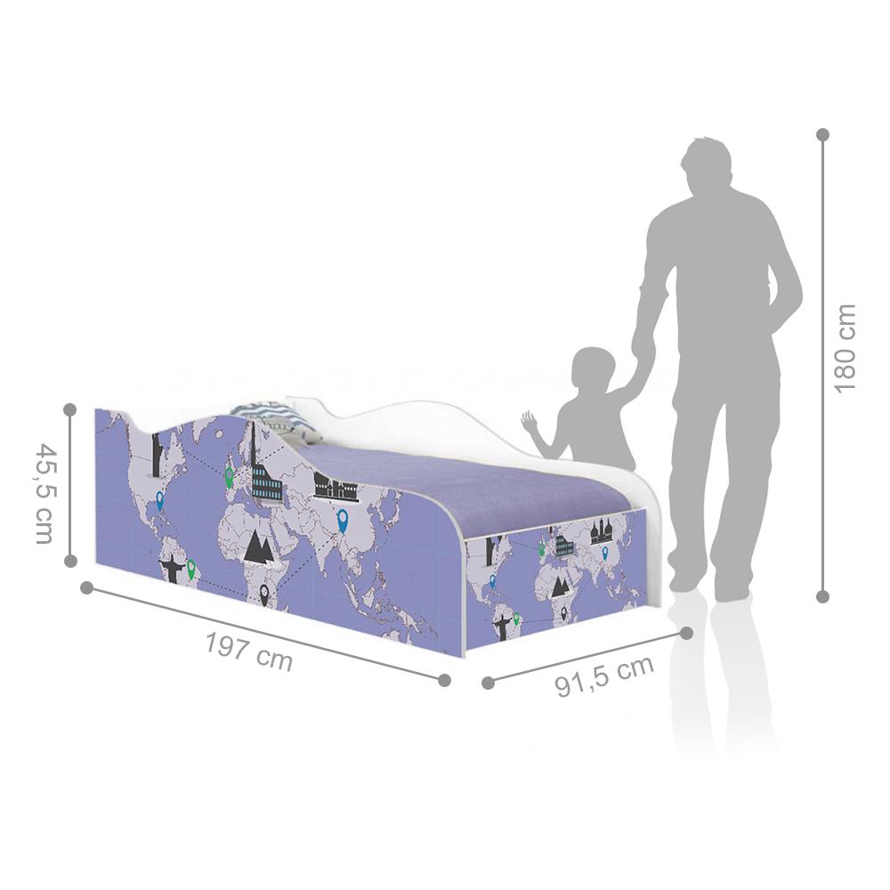 Cama Like Próxima Viagem Solteiro Com Colchão