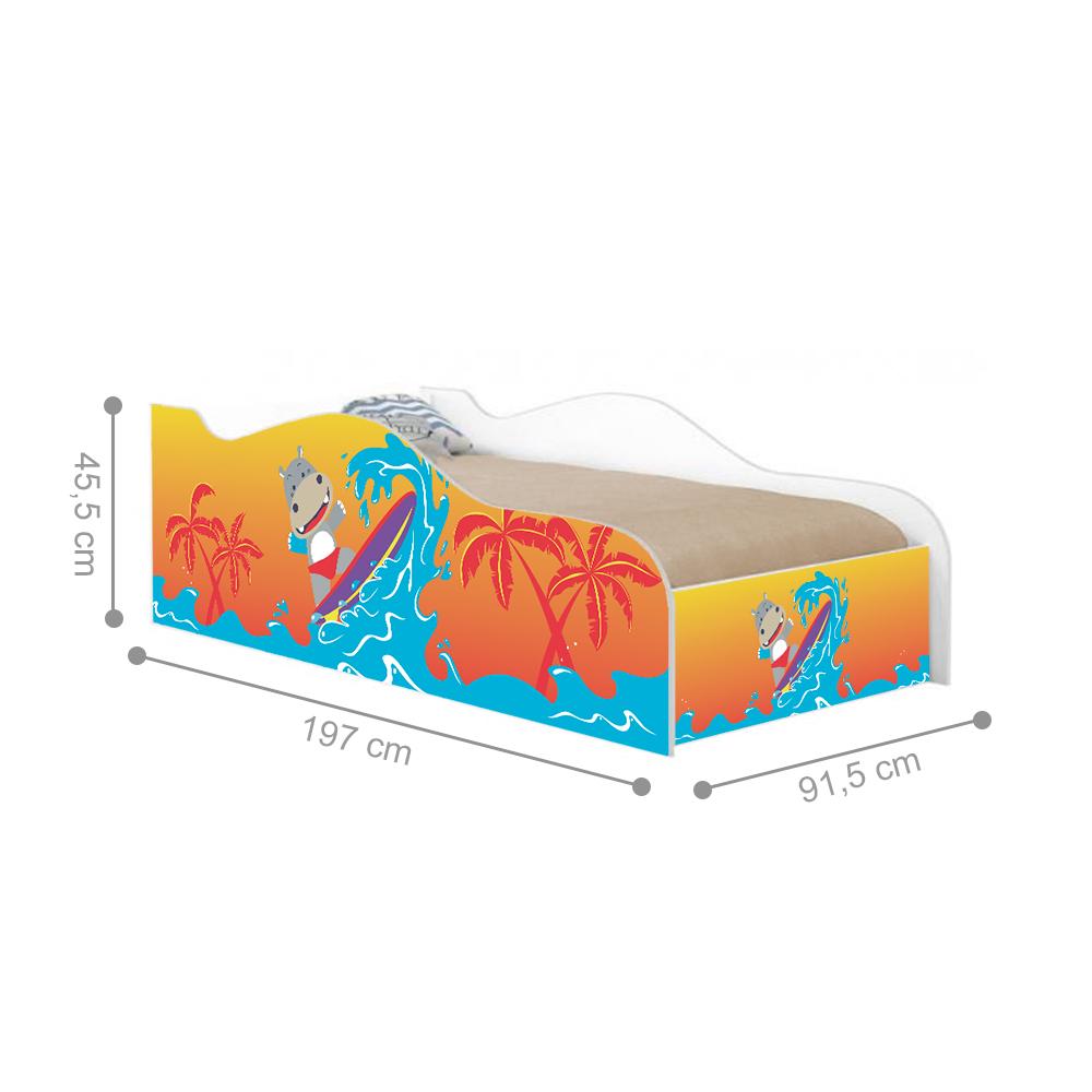 Cama Like Surfistinha Solteiro Com Colchão