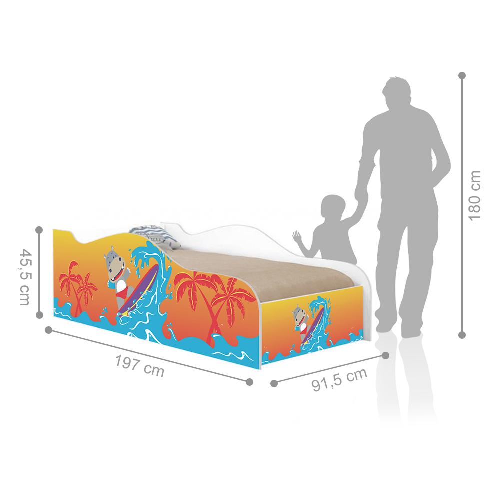 Cama Like Surfistinha Solteiro Com Colchão