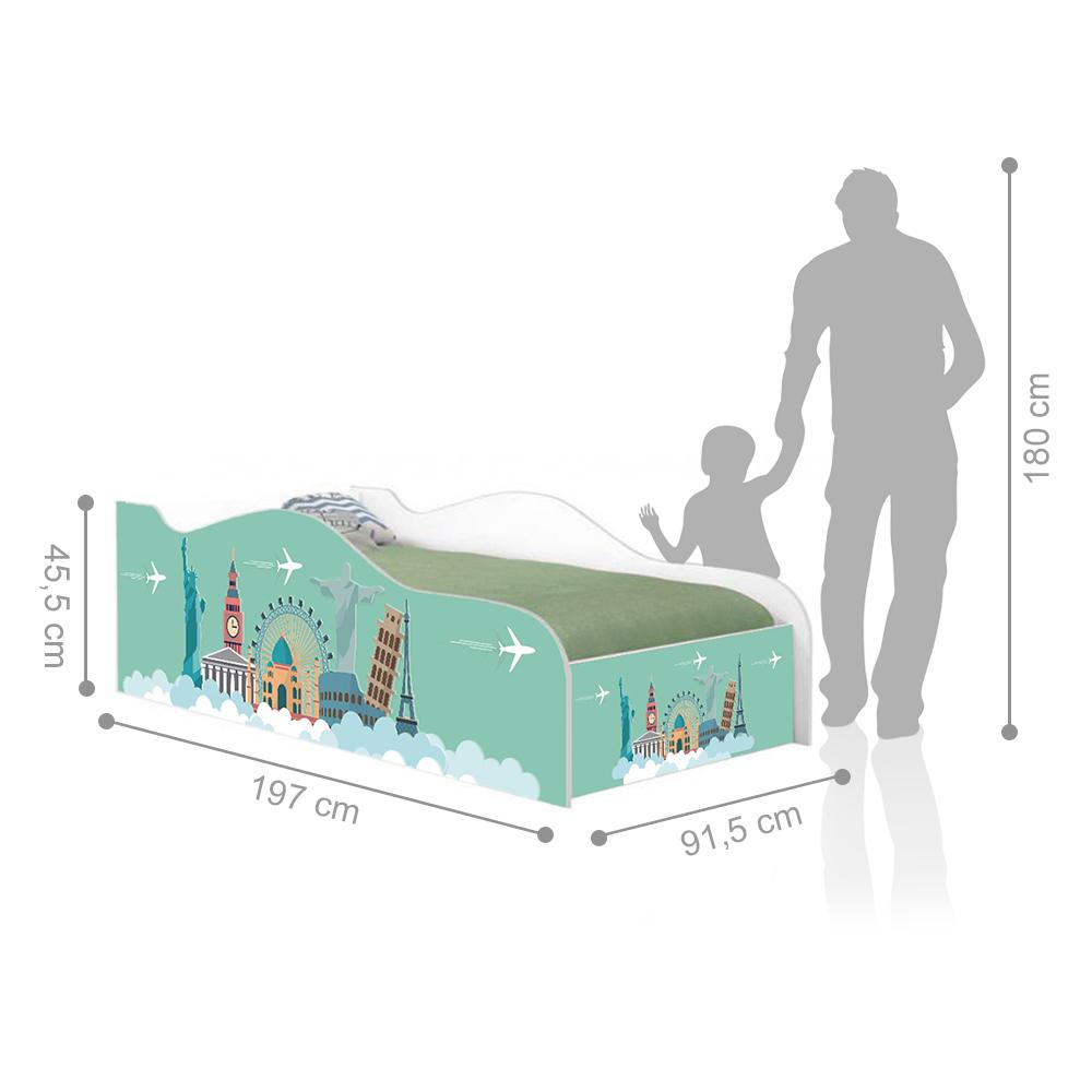 Cama Like Viajar Solteiro Com Colchão