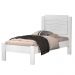 Cama Solteiro Cibele Branco com Colchão
