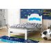 Cama Solteiro Iris Branco Rosa com Colchão