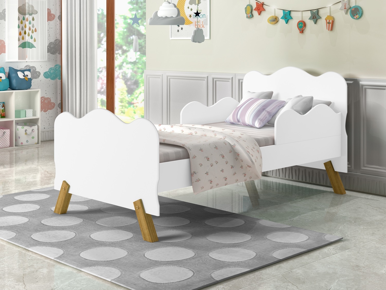 Mini Cama Angel Branca