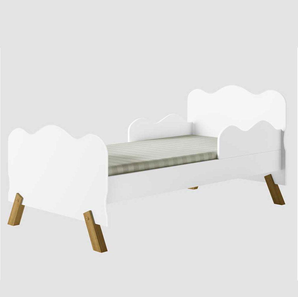 Mini Cama Angel Branca com Colchão