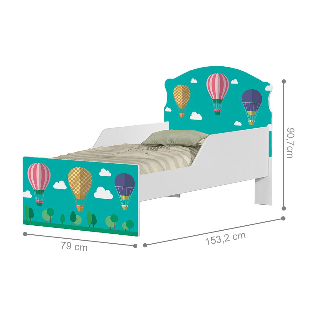 Mini Cama Balão no Céu Com Colchão