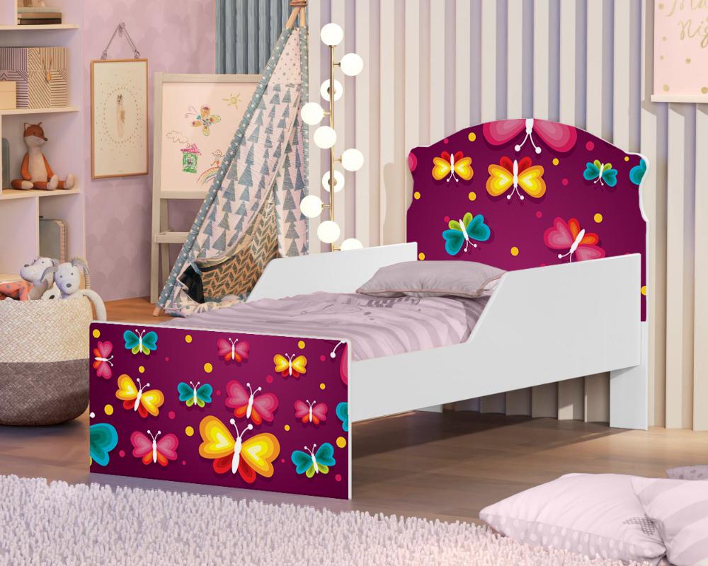 Mini Cama Borboleta Com Colchão