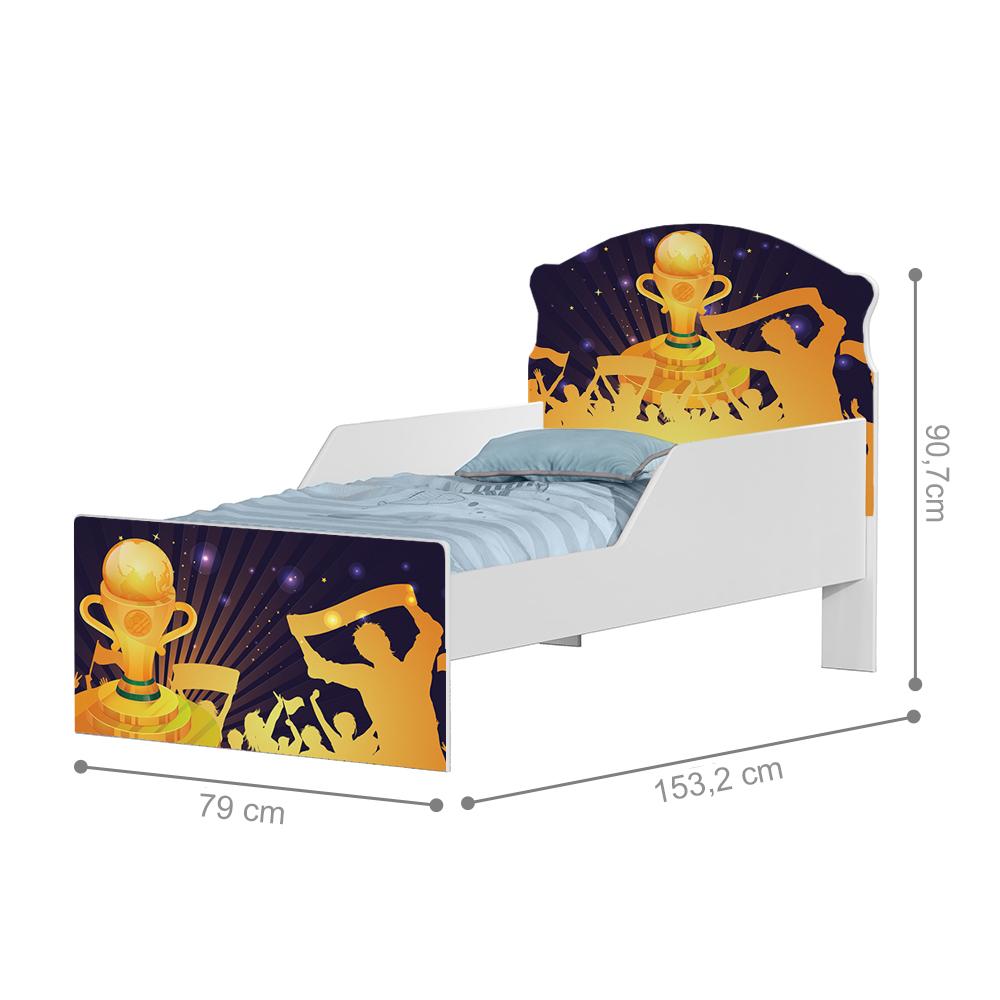 Mini Cama Campeonato de Futebol Com Colchão