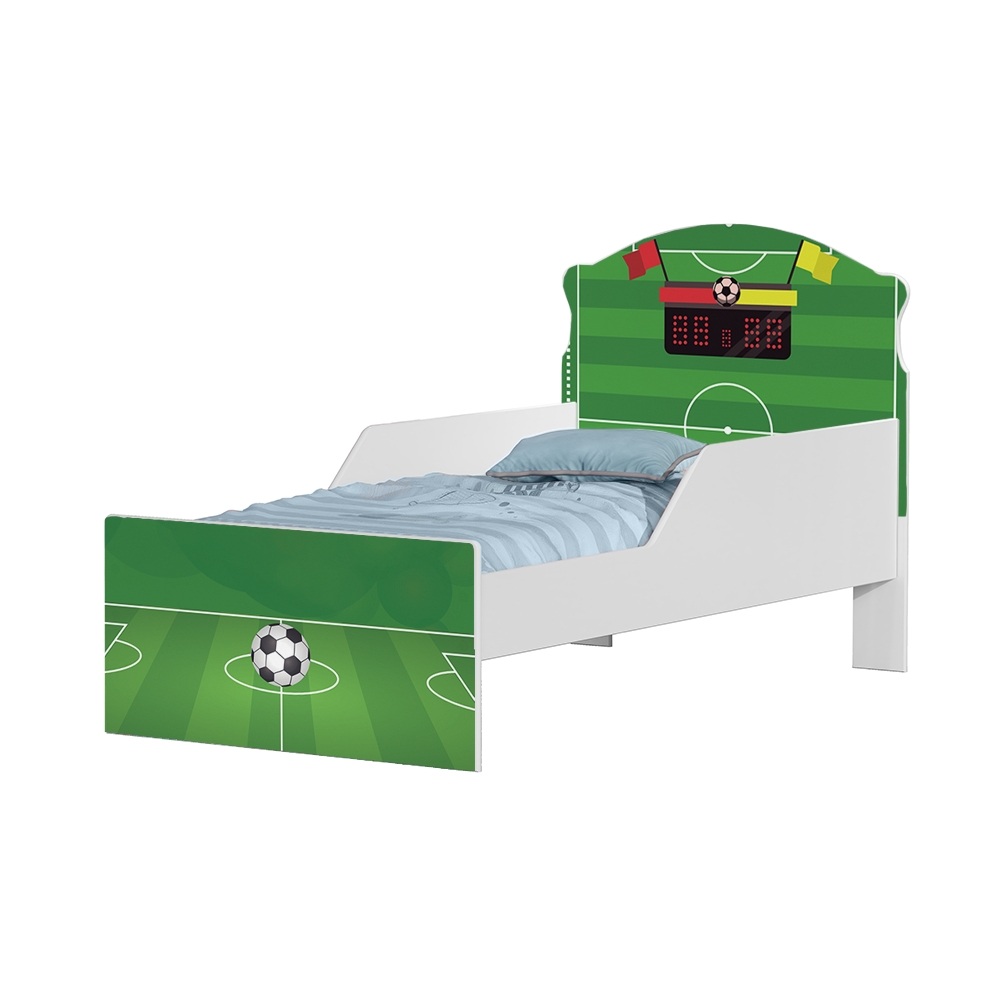 Mini Cama Campo de Futebol Com Colchão
