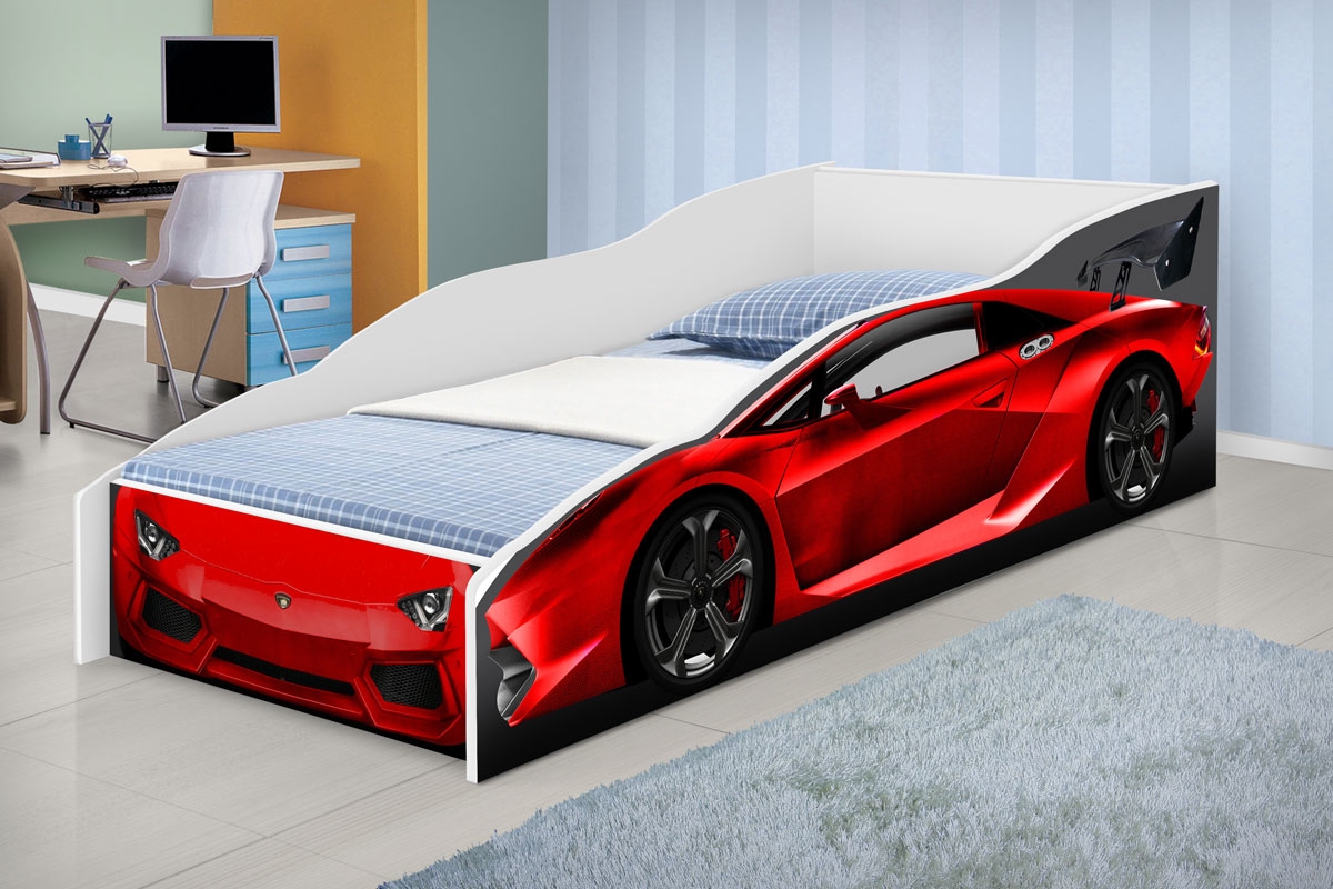 Mini Cama Carro Vermelho