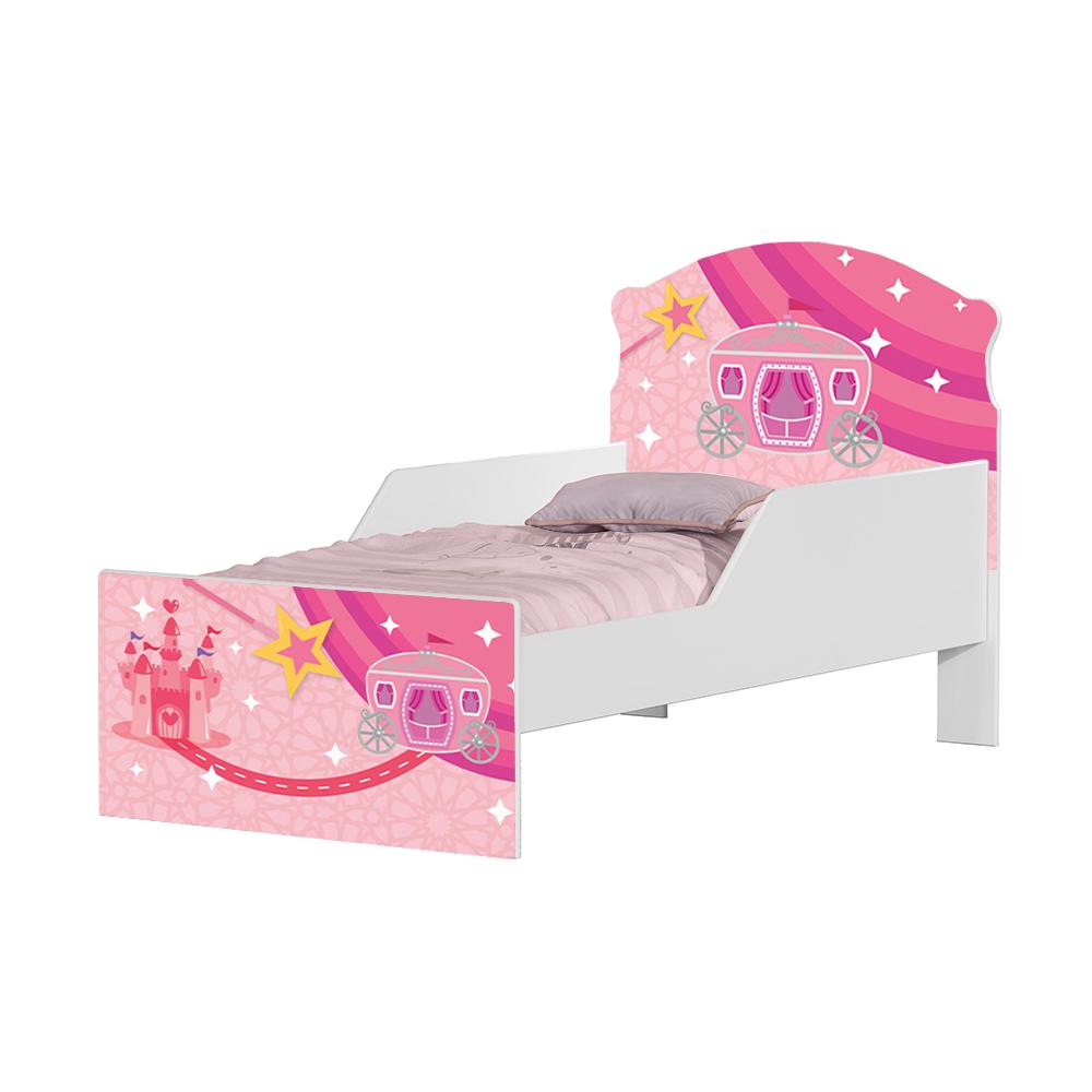 Mini Cama Carruagem e Castelo Com Colchão