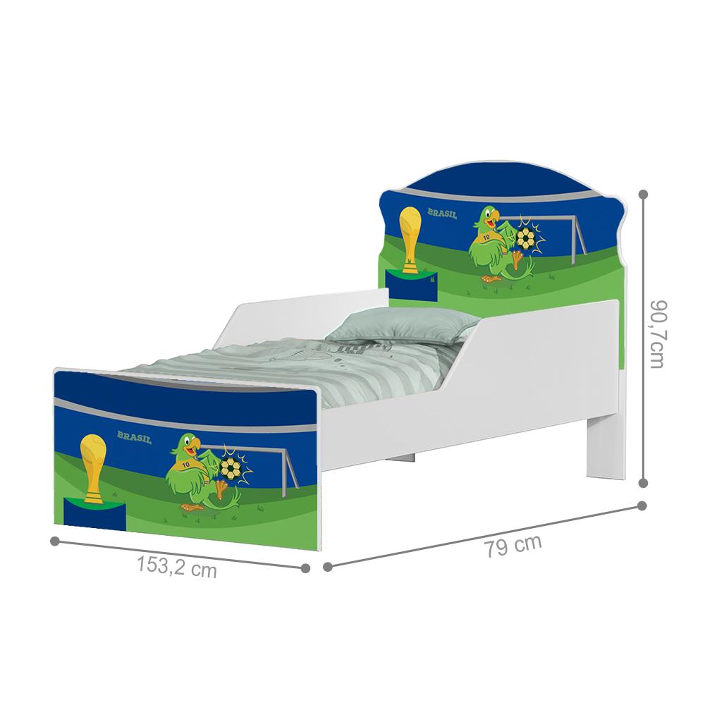 Mini Cama Copa do Mundo Com Colchão
