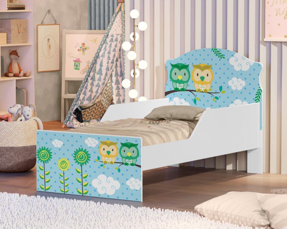 Mini Cama Corujinhas Com Colchão