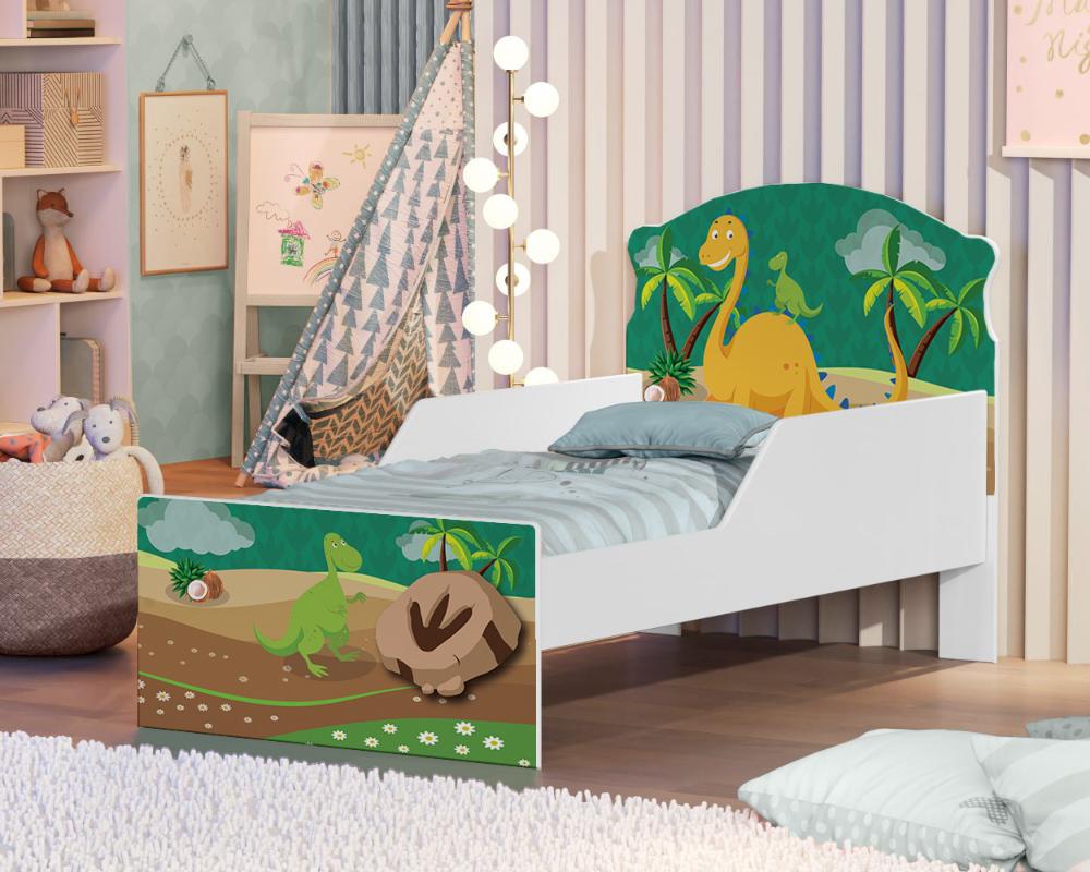 Mini Cama Dinossauros Com Colchão