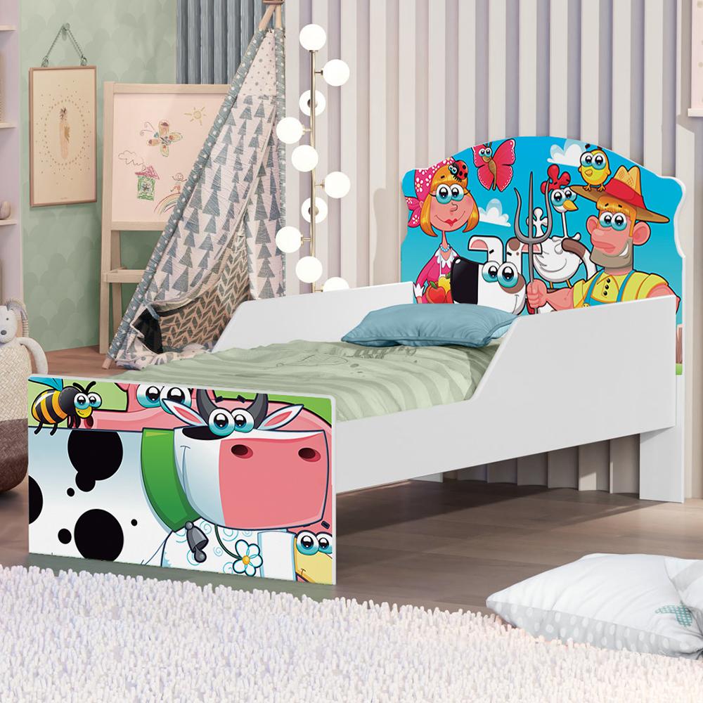 Mini Cama Fazendinha e Vaquinha Com Colchão