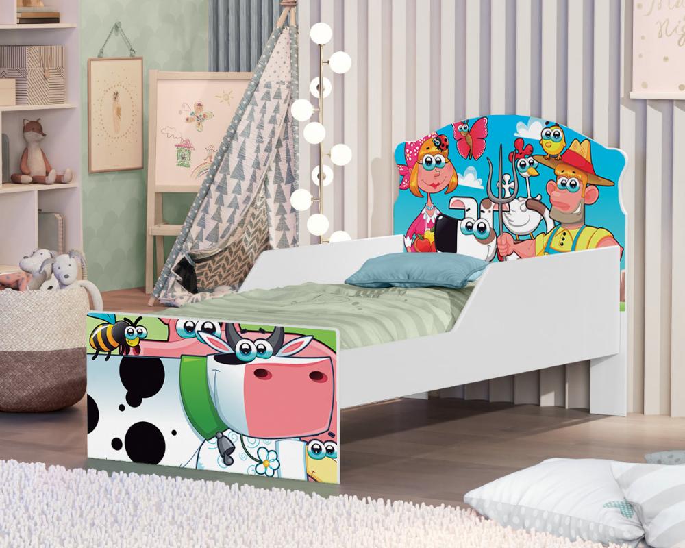 Mini Cama Fazendinha e Vaquinha Com Colchão