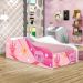 Mini Cama Fun Carruagem e Castelo Infantil Com Colchão