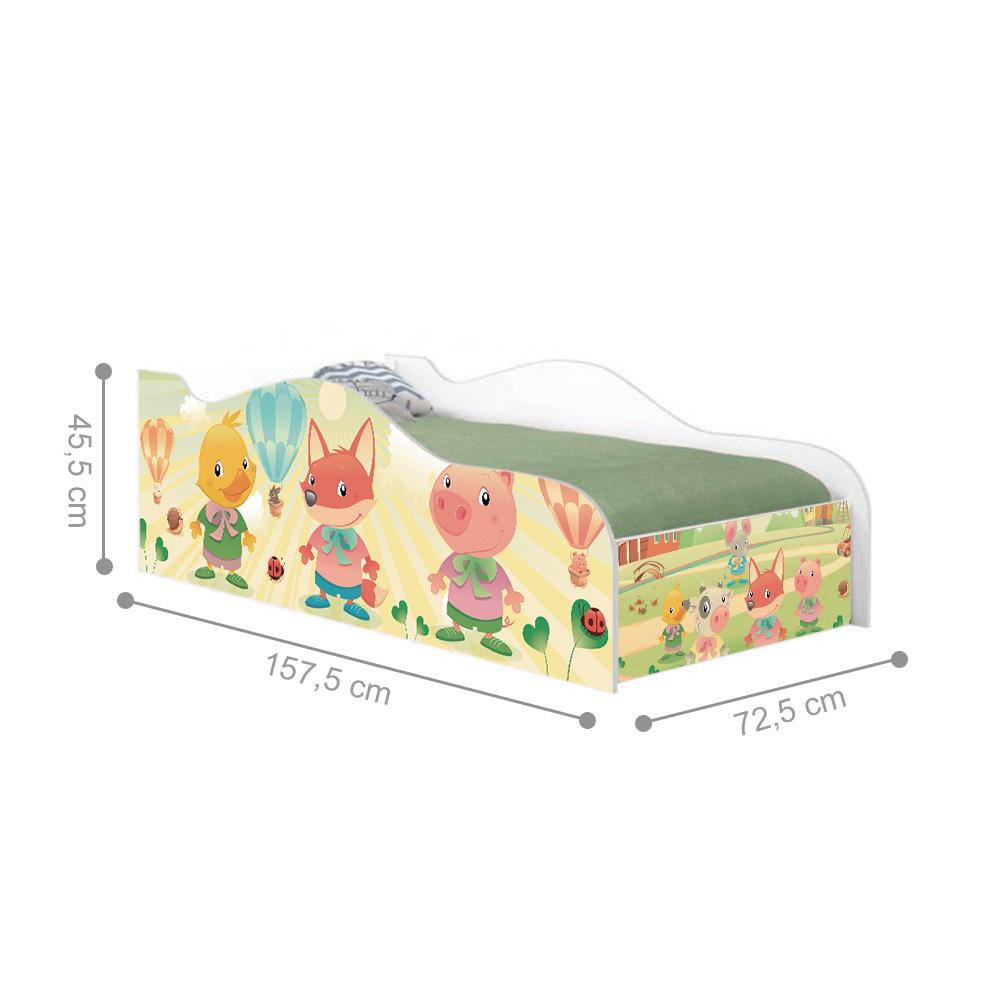 Mini Cama Fun Fazendinha e Balões