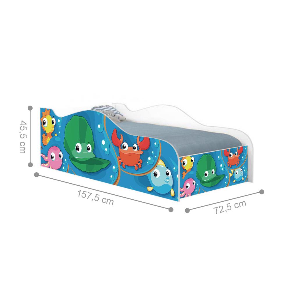 Mini Cama Fun Fundo do Mar Peixes