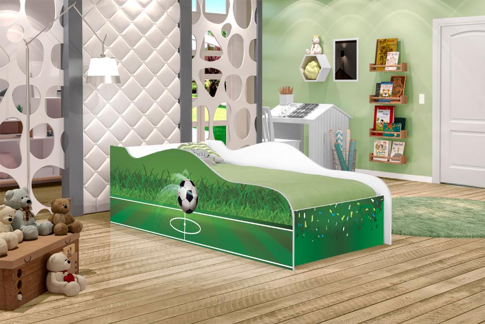 Mini Cama Fun Futebol Infantil Com Colchão