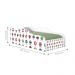 Mini Cama Fun Futebol Seleção Infantil Com Colchão