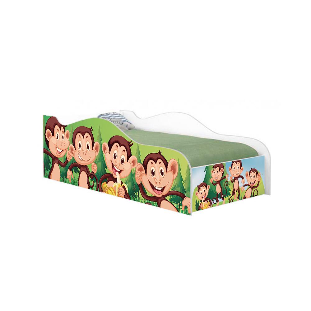 Mini Cama Fun Macacos Infantil Com Colchão