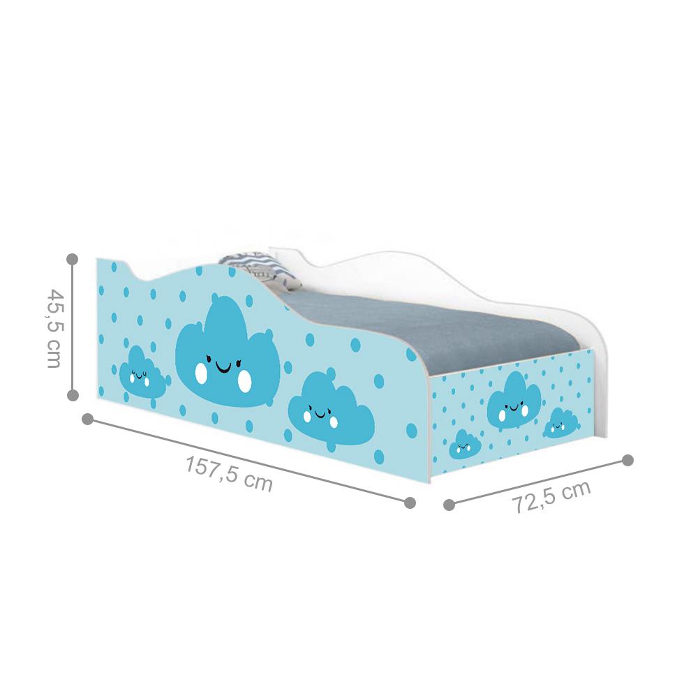 Mini Cama Fun Nuvens Meninos