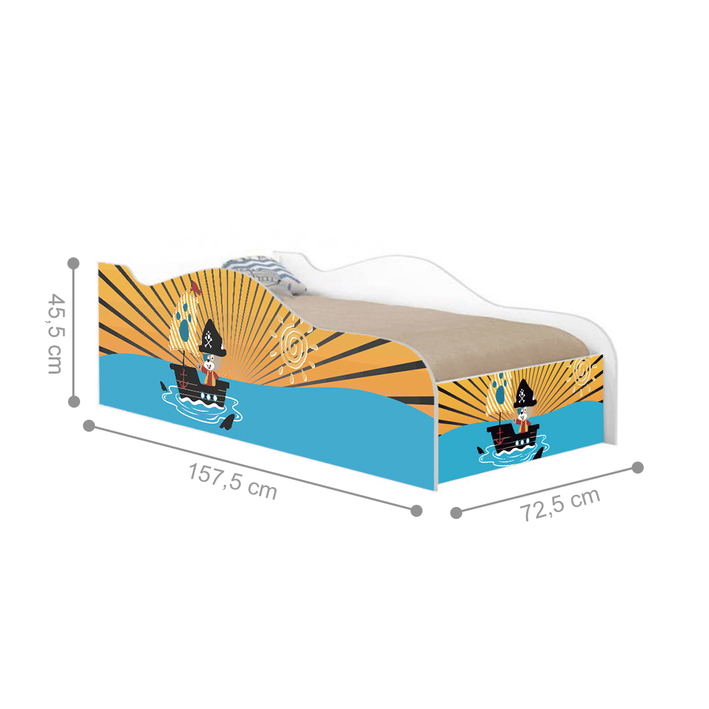 Mini Cama Fun Pirata do Mar
