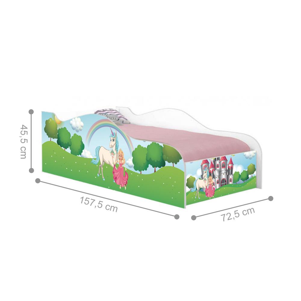 Mini Cama Fun Princesa Encantada Infantil Com Colchão
