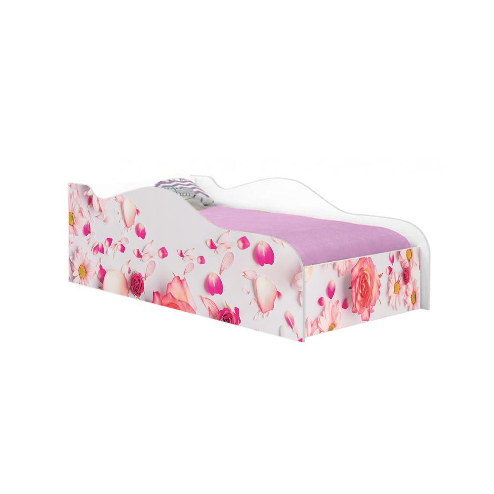 Mini Cama Fun Rosas Infantil Com Colchão