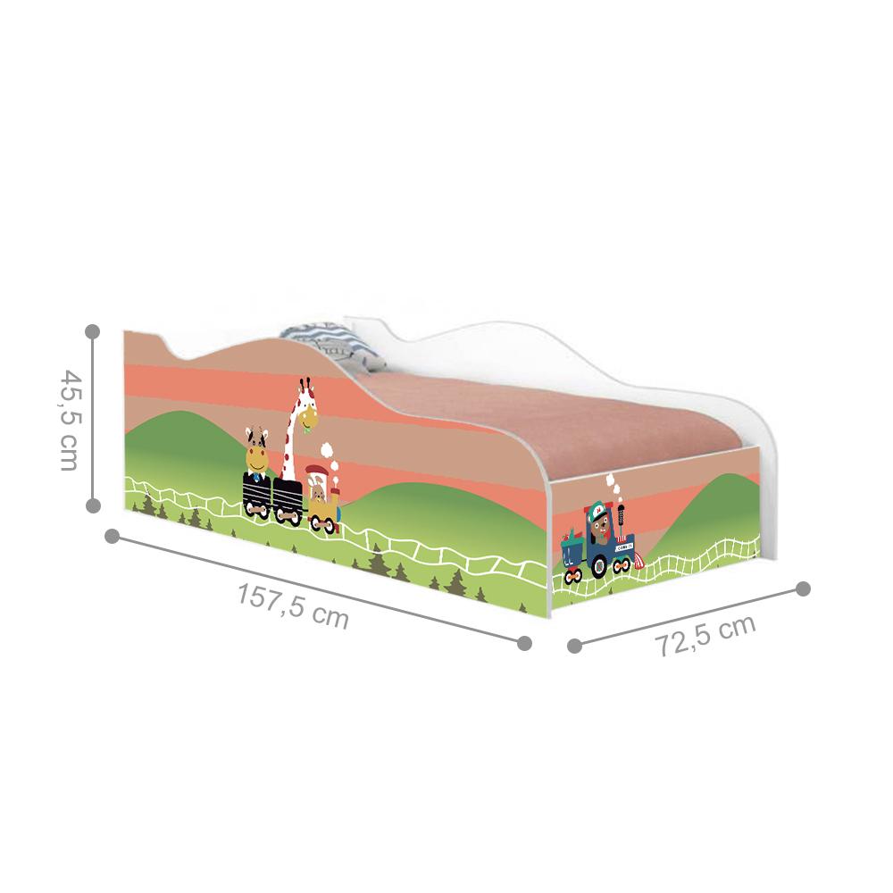 Mini Cama Fun Trenzinho Infantil Com Colchão