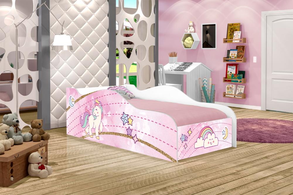 Mini Cama Fun Unicónio Rosa